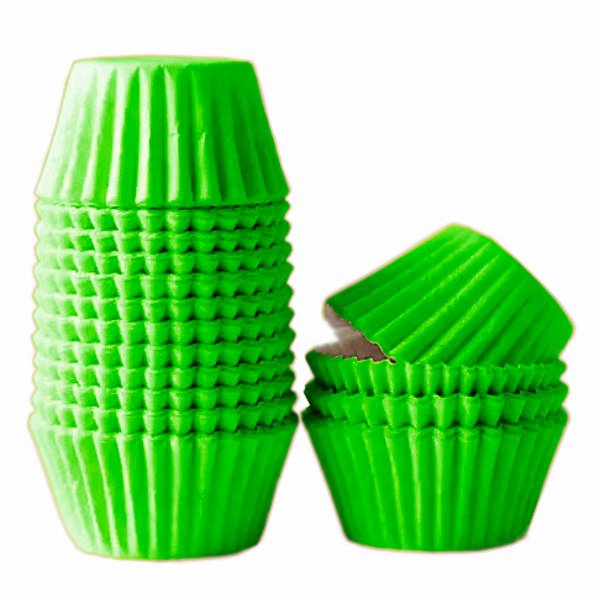 Forminha para Brigadeiro e Docinhos n°5 Verde Claro - (100 Unidades)