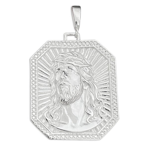 Pingente Rosto Face Jesus Cristo Prata 925 Legítima Original
