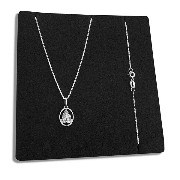 Corrente com Pingente Iemanjá Prata 925