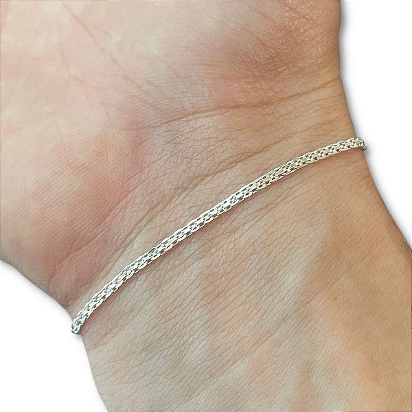 Pulseira Feminina Bismark Prata 925 Legítima Maciça Original