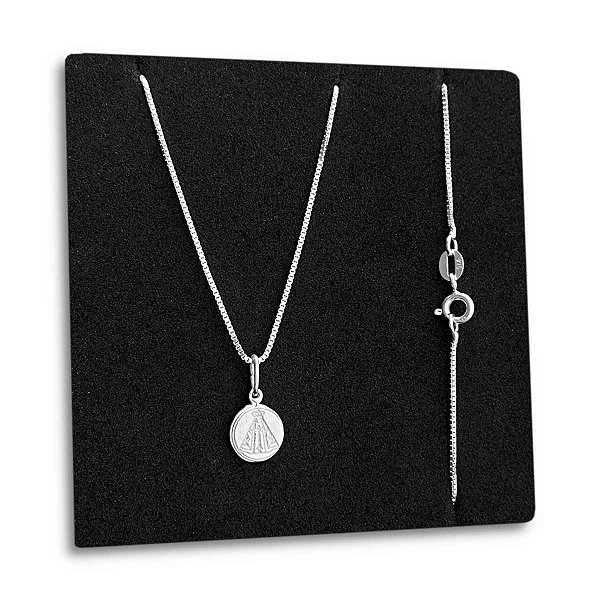 Corrente com Nossa Senhora Aparecida de Prata 925 Original