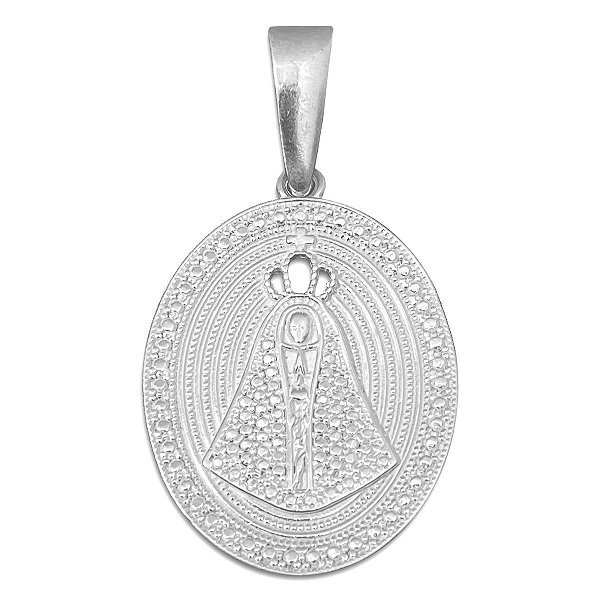 Pingente Nossa Senhora Aparecida Prata 925 Original Legítima