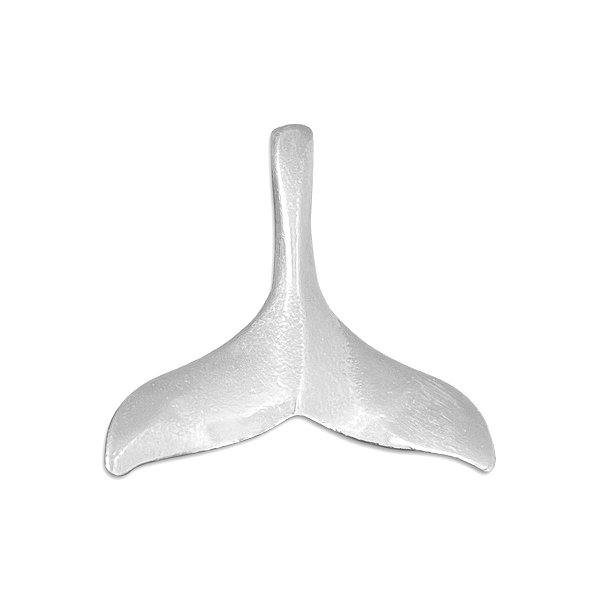 Pingente Rabo de Baleia Prata 925 Original Legítima Maciça