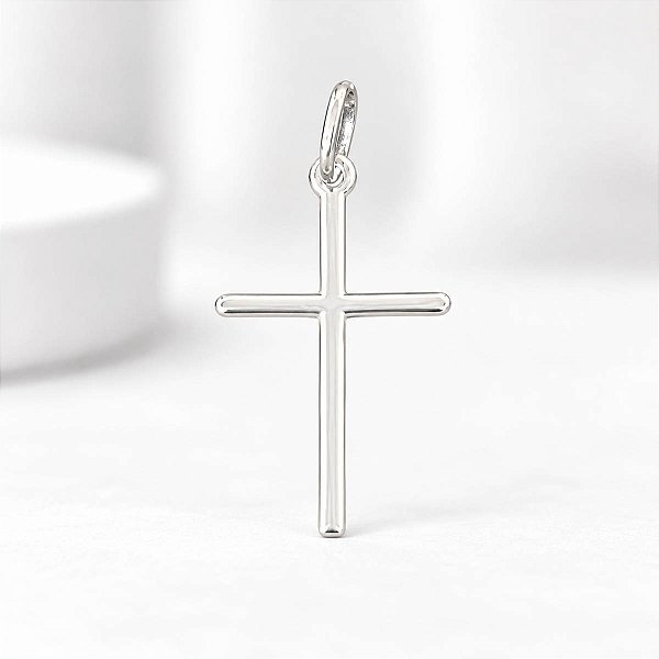 Pingente Crucifixo Cruz Palito Prata 925 Legítima Original