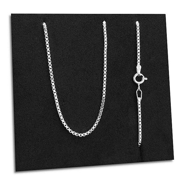 Corrente Feminina Veneziana 1,5mm Prata 925 Original Colar