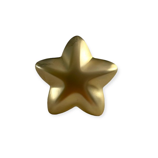 Anel Estrela Fofa Ouro Fosco