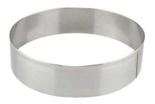 Aro Cortador Redondo Hamburguer  15 x 3 (inox)