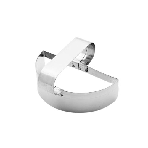 Cortador de Massa Meia - Lua com Alça ( Inox)