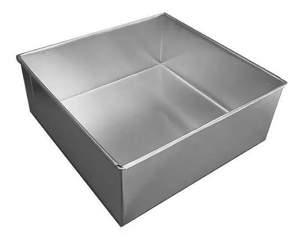 Forma Quadrada Fundo Fixo 15 x 10 cm  (Aluminio)