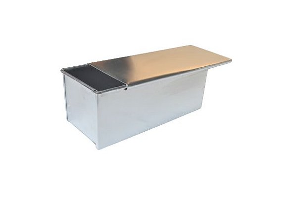 Forma Para Pão de Forma com Tampa  32 x 14 x 14 Aluminio
