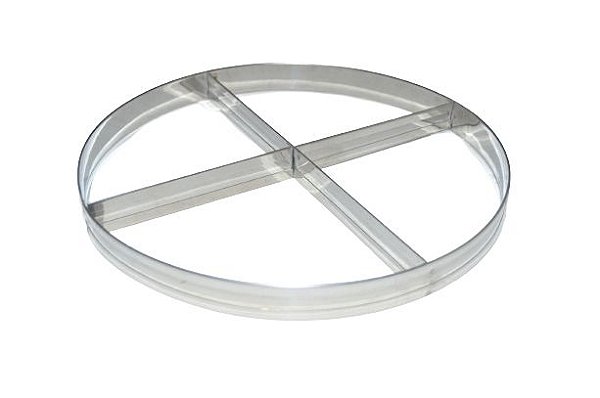Aro Modelador Pizza  35 cm 4 Divisões