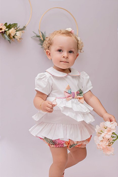 Conjunto Bebê Bolas Rabiscadas