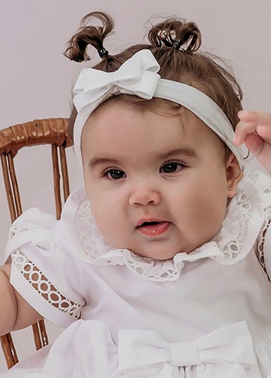 Vestido Bebê Entremeios Vazados