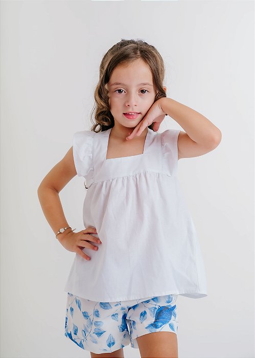 Conjunto Infantil Andorinhas Branco