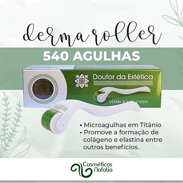 Dermaroller 540 Agulhas De Titânio Com Anvisa