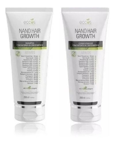 Kit Eccos Capilar Nano Hair Growth Shampoo + Condicionador