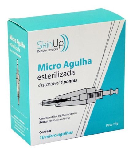 Micro Agulhas Com 04 Pontas 10 Unidades Skinup