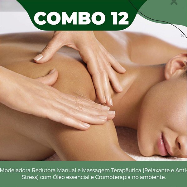 Curso de Massagem Modeladora e Massagem Terapêutica Combo 12