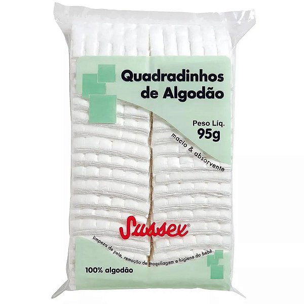 Algodão Hidrófilo Quadrado 95g Sussex
