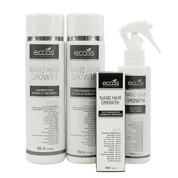 Kit Capilar Crescimento Cabelos Nano Hair Growth Eccos
