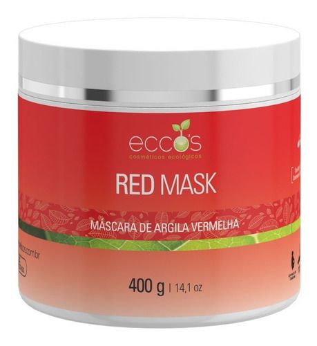 Red Mask Máscara Argila Vermelha Peles Sensíveis 400g Eccos
