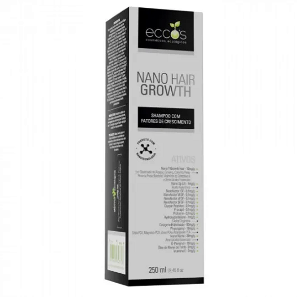 Shampoo Nano Hair Growth Tratamento Crescimento Eccos