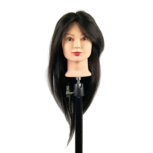 Cabeça Boneca Treino Corte Penteado Cabelo Profissional 100% Natural