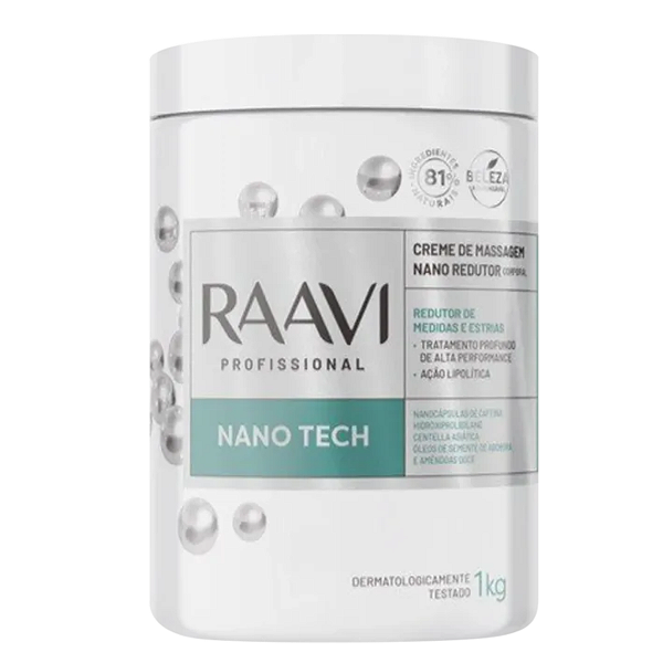 Creme de Massagem Nano Tech Redutor Corporal Raavi