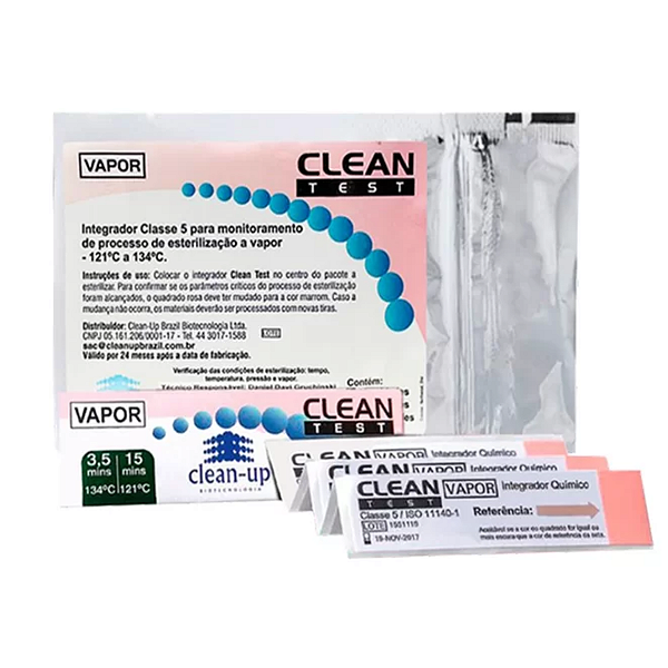 Integrador Químico para Vapor Classe 5 Tipo Tiras 25UN