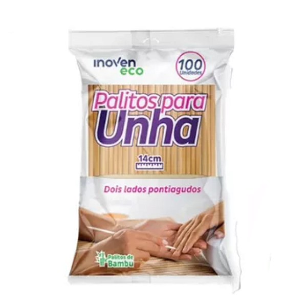 Palito Laranjeira Dois Lados Pontiagudos 100un Inoven