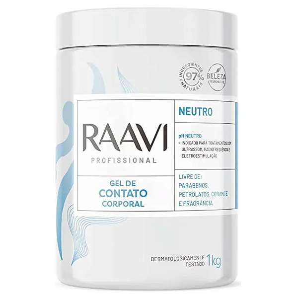 Gel De Contato Corporal Neutro 1KG Raavi