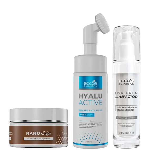 Kit Peles Maduras Rejuvenescedor Ácido Hialurônico Eccos