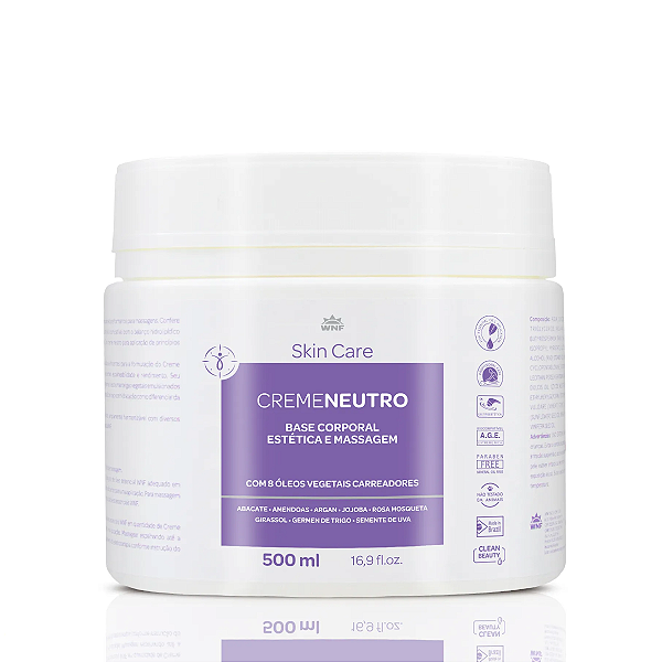 Creme Neutro Base Corporal 500g WNF
