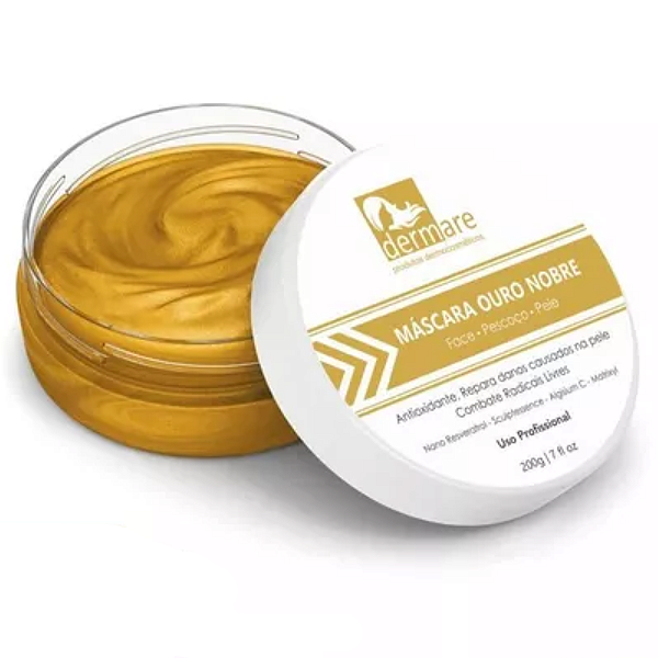 Máscara Ouro Nobre Facial 200g Dermare