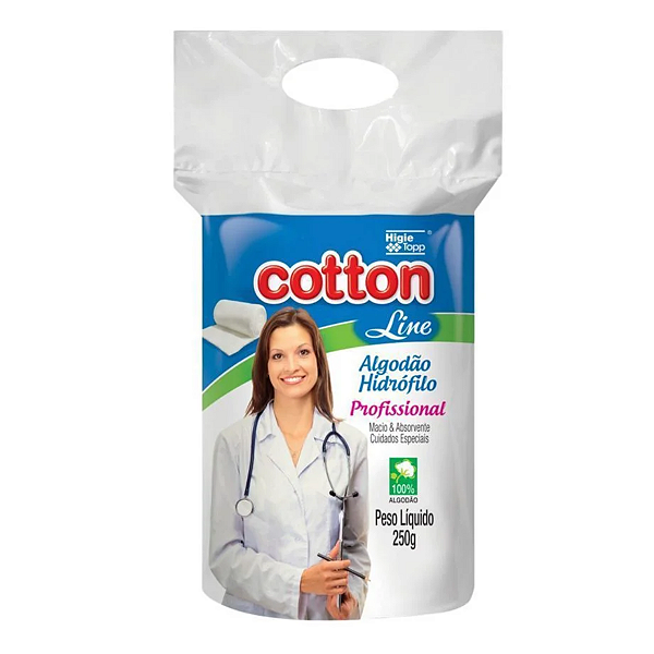 Algodão Hidrófilo Rolo 250g CottonLine