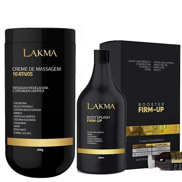 Kit Firm-UP Tratamento Flacidez Corporal Lakma