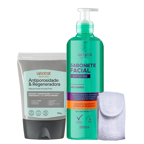 Kit Facial Peles Acneicas Oleosas Labotrat