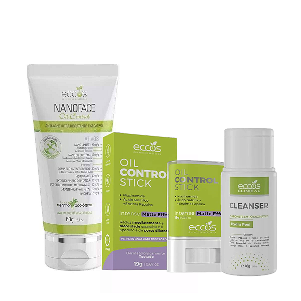 Kit Antioleosidade Eccos Controle Peles Oleosas