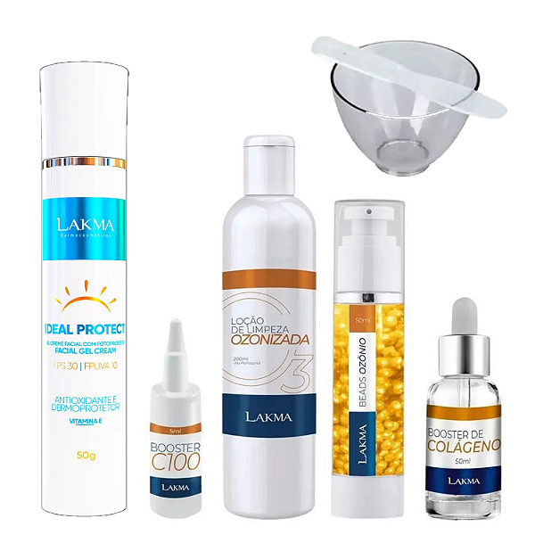 Kit Booster De Colágeno Lakma Brinde Cubeta Espátula