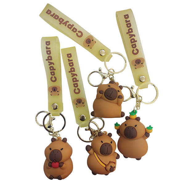 Chaveiro Capivara 3D Silicone