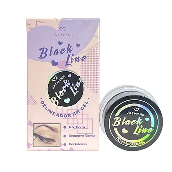 Delineador em Gel com Pincel Jasmyne