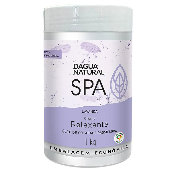 Creme Massagem Relaxante SPA Lavanda 1kg DAgua Natural