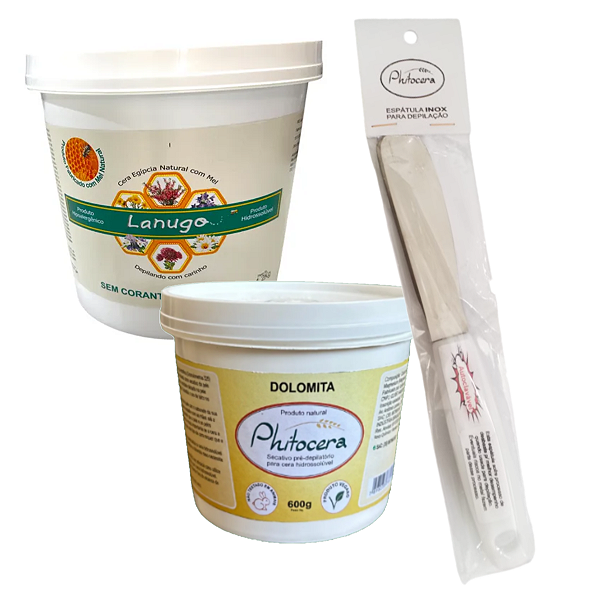 Kit Depilação Hidrossolúvel Hipoalergênico Lanugo