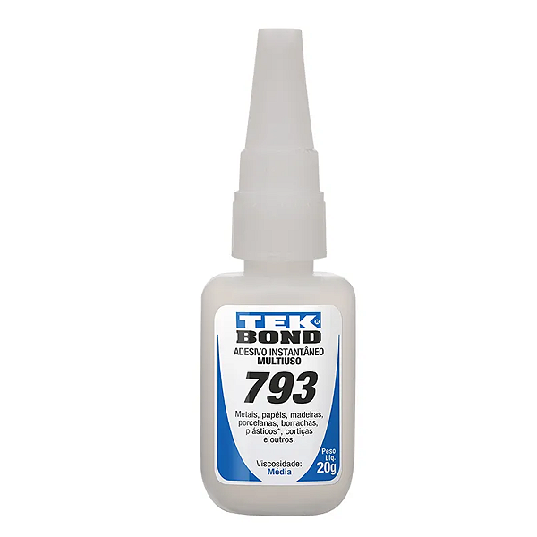 Adesivo instantâneo 793 20g Tekbond Média Viscosidade