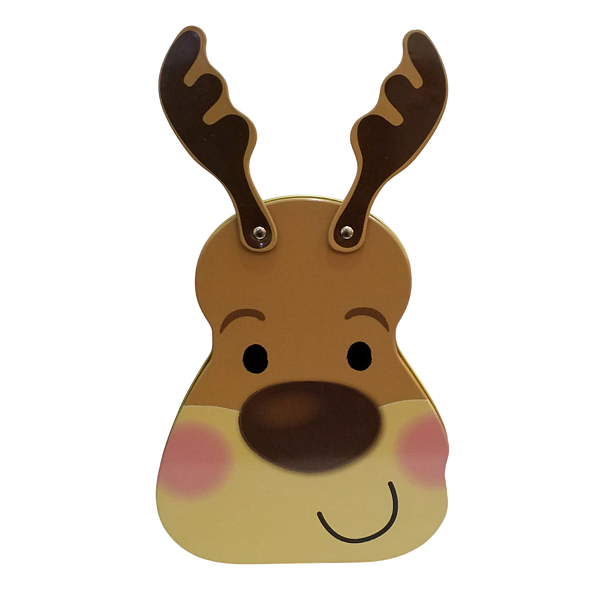 Lata de Metal de Natal Rena