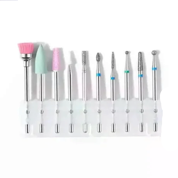 Kit 10 Brocas Diamantadas Cutilagem Russa