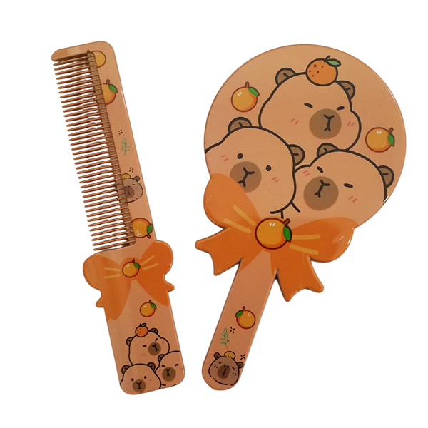 Kit Espelho e Pente Capivara