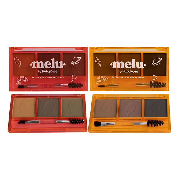 Paleta de Sobrancelha Melu Ruby Rose