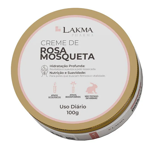 Creme Rosa Mosqueta Hidratação Profunda 100g Lakma Pharma