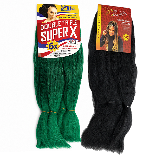 Jumbo Braid African Beauty 400g Cabelo Tranças Cores Diversas Unidade